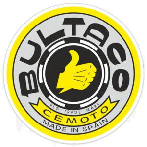 pegatinas coches motos logo bultaco amarillo