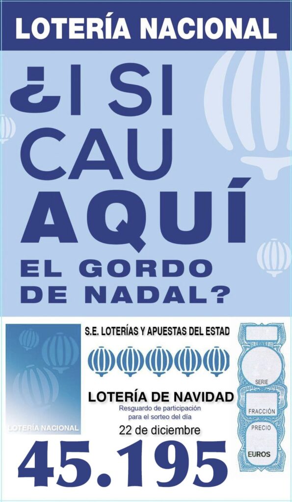 LOTERIA NACIONAL de NADAL 2025, el número que jugen els nostres clients