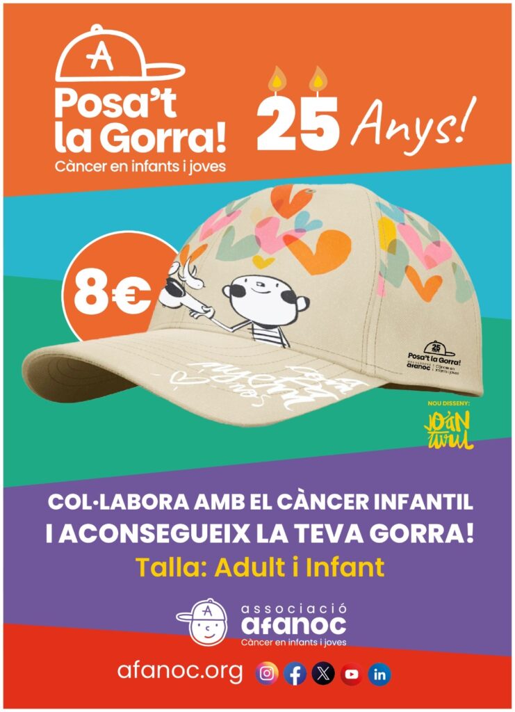 Estanc Reus 1, Punt de venda de les gorres de la Lluita contra el càncer infantil.