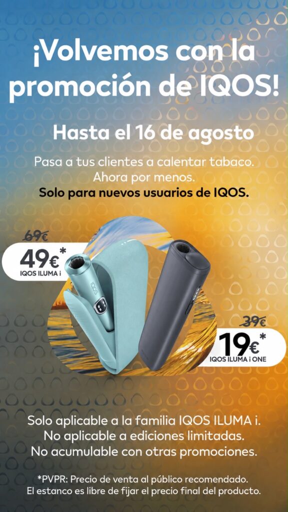 PROMOCIÓ ESTIU dispositius IQOS.